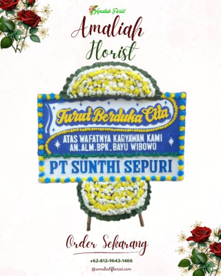 Papan Bunga Duka di Yawosi