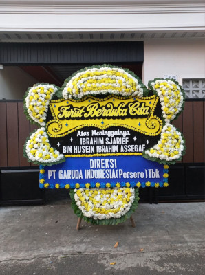 Papan Bunga Duka di Yawosi